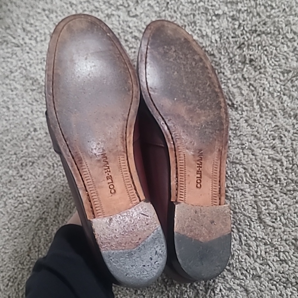GUC Cole Haan Deep Burgundy Leather Penny Loafers Men 11.5D - Picture 5 of 9